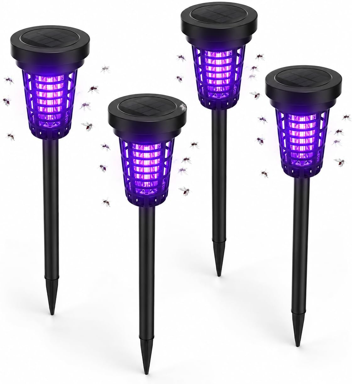 Solar Bug Zapper — 4 Pack