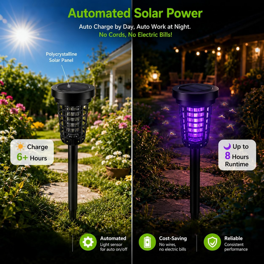 Solar Bug Zapper — 4 Pack